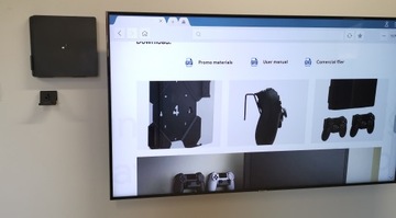 Настенное крепление на 4 крепления для контроллера Dualshock 4, черный