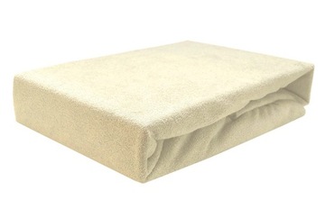 Prześcieradło frotte z gumką 140x200 ecru