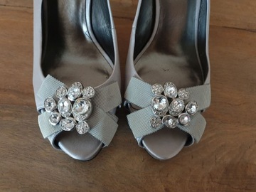 РАСПРОДАЖА серебряные туфли NINE WEST