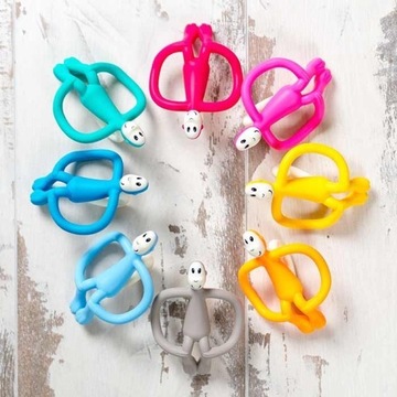 Массажный прорезыватель Matchstick Monkey со щеткой R