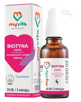 MYVITA BIOTYNA FORTE krople 30ml zdrowe włosy
