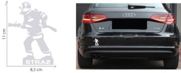 Автомобильная наклейка ПОЖАРНЫЙ REFLECTIVE