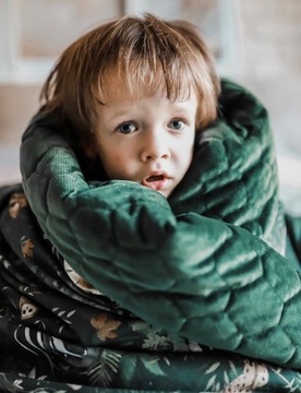 MAKASZKA Среднее одеяло MONKEYS VELVET 75x100