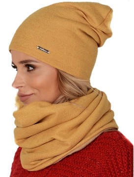 ПОЛЬСКИЙ КОМПЛЕКТ ШАПКА + ЮБКА Шаль Туннель ШАРФ K4
