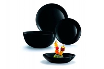 LUMINARC DIWALI ОБЕДЕННЫЙ СЕРВИС 18 ПРЕДТ. НАБОР ЧЕРНЫЙ