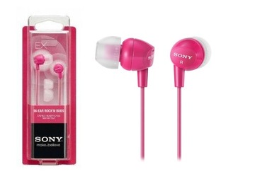SŁUCHAWKI SONY MDR-EX10LP różowy