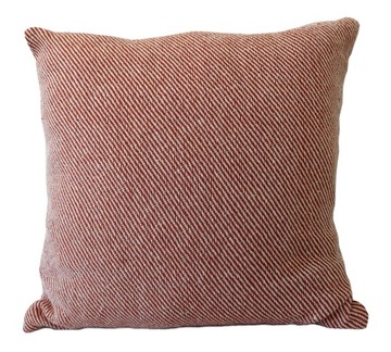 Poszewka bawełniana handmade poduszka na zamek Karen 40x40 loft ceglasta