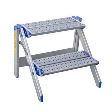 STOŁEK ALUMINIOWY ANODOWANY DRABEX TP8100 2STOPNIE
