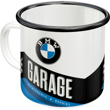 Kubek metalowy BMW GARAGE prezent dla fana marki