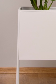 МЕТАЛЛИЧЕСКИЙ ЦВЕТОЧНЫЙ ВАЗ KOFRU MAXI, 60 см, БЕЛЫЙ