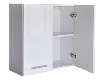 Глянцевая подвесная тумба для ванной 60 см.