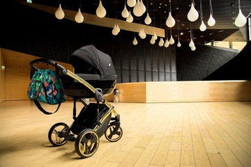 СУМКА ДЛЯ КОЛЯСКИ С РЕМНЕМ-ОРГАНИЗАТОРОМ СЕРАЯ XXL КАЧЕСТВО