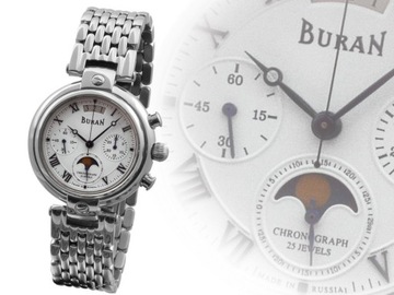 ZEGAREK BURAN POLJOT CHRONOGRAPH 31679/101105 B