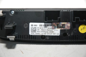 AUDI A3 8V FACELIFT PANEL KLIMATIZACE 8V0820047F
