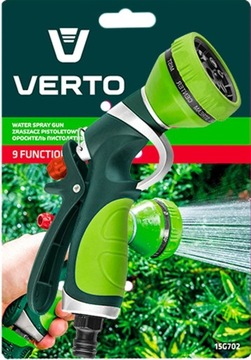 Zraszacz pistoletowy 9-funkcyjny VERTO 15G702