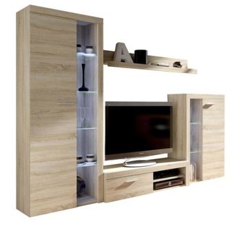 RITA MEBLOŚCIANKA zestaw 270 cm LOFT dąb sonoma