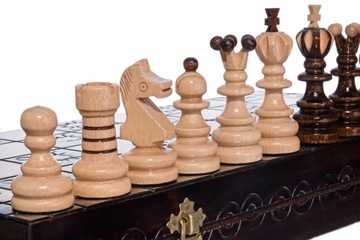 Шахматы Pearl, большие, коричневые