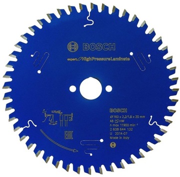 BOSCH TARCZA DO CIĘCIA PŁYT HPL TRESPA 160x2,2x20