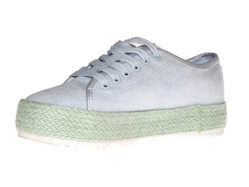 КРОССОВКИ НА ПЛАТФОРМЕ ЖЕНСКИЕ R-365 Синие размер 38