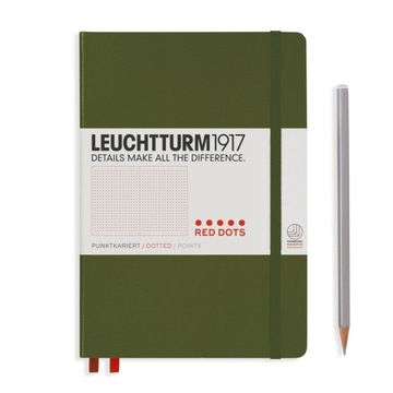 Notatnik LEUCHTTURM1917 Red Dots Medium A5 Kropka bullet journal