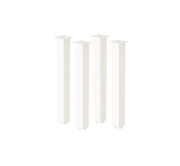 4 X NOGA DO STOŁU BLATU H 820 MM REGULOWANA BIAŁA