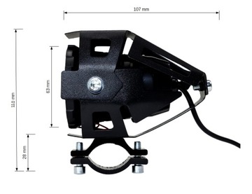 Галогенные кольца 4 x CREE LED 8000 LM + 2 переключателя