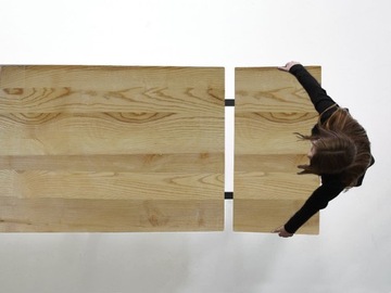 Metalowa przedłużka do stołu Czarny 2 szt.