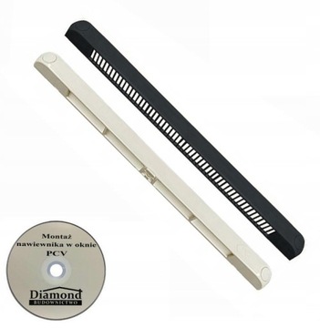 Nawiewnik do okna Fvent 2500F ANTRACYT/BIAŁY