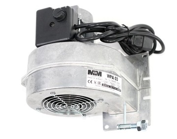 ВЕНТИЛЯТОР для печи BOILER BLOWER WPA 03 с ЗАСЛОНКОЙ 65 Вт + заглушка + 3 передачи