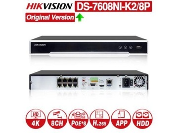 Rejestrator HIKVISION DS-7608NI-K2/8P 8CH 8MPX 4K