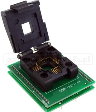 Adapter PLCC44 do DIP44 z podstawką testową typu ZIF do programatorów A-083