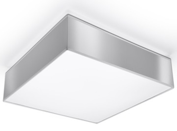 Plafon HORUS 35 szary minimalistyczny do kuchni i sypialni Sollux led