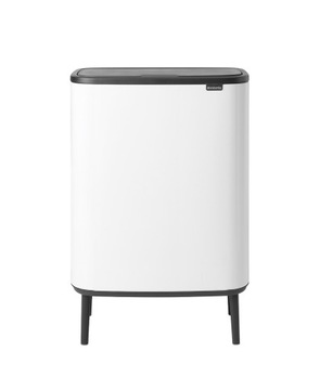 Kosz na śmieci Brabantia Bo Touch Bin Hi 60l (2x30l) biały