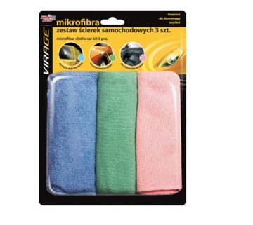 ZESTAW ŚCIEREK ŚCIERKI Z MIKROFIBRY ZESTAW 3 SZT.