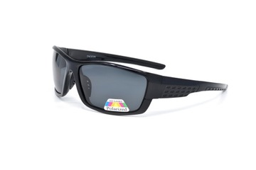 okulary POLARYZACYJNE F043 UV400 CZARNY MAT