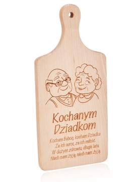 Deska krojenia Prezent DZIEŃ BABCI DZIADKA Grawer