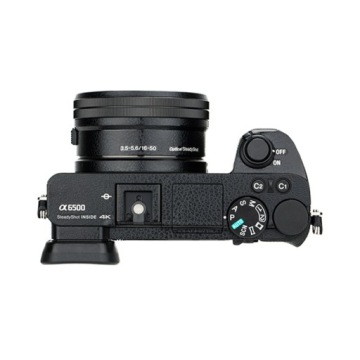 Кожаный шпон корпуса для Sony A6500 + 16-50 мм