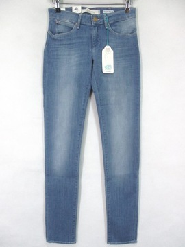 WRANGLER spodnie LOW skinny white MOLLY W25 L32