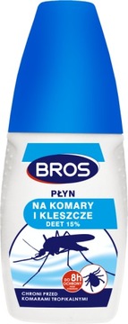 BROS PŁYN NA KOMARY I KLESZCZE 100 ML OD 1 ROKU
