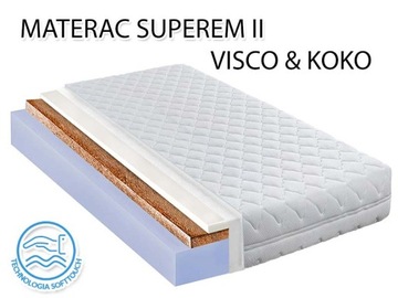 120X190 ANTYALERGICZNY MATERAC PIANKOWY Z KOKOSEM