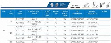 50 шт. ДИСКИ NORTON STARLINE ПО МЕТАЛЛУ 125х1,0.