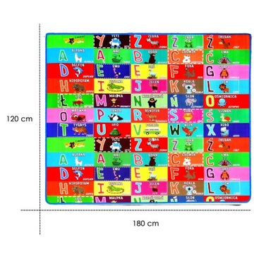 ОБРАЗОВАТЕЛЬНЫЙ КОВРИК ПЕННЫЙ, 2 ТЕРМОСТОРОНЫ 180/120