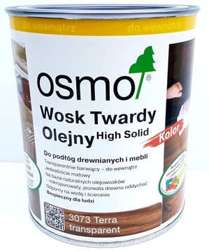 Osmo 3073 WOSK TWARDY OLEJNY KOLOR 0,125l TERRA
