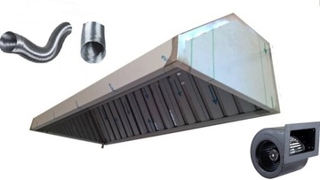 Okap Gastronomiczny 200*70*40 FILTRY TURBINA