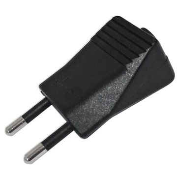Wtyczka płaska czarna 10A 250V JANGAR