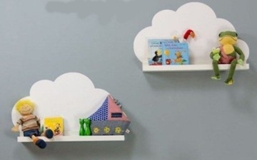 ДЕРЕВЯННАЯ ПОЛКА-ОБЛАКО ДЛЯ ДЕТЕЙ АКЦИЯ GIGA