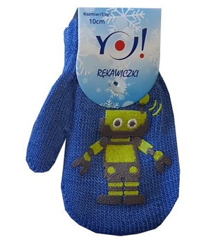 YO! Rękawiczki SZNUREK AKRYL 62 68 74 #15 10 cm