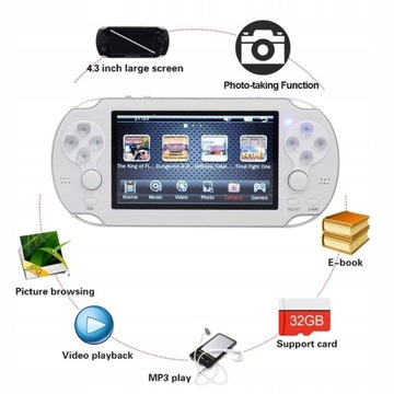 КОНСОЛЬ MP5 X9 8 ГБ 1000 ИГР + FAIRY BLUE