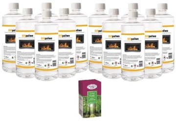 ZESTAW 12L BIOPALIWO BIOETANOL płyn paliwo biokominka olejek leśna polana