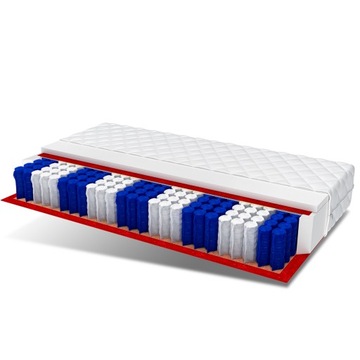 Materac 190x80 pocket 7 stref 13 cm DINO
